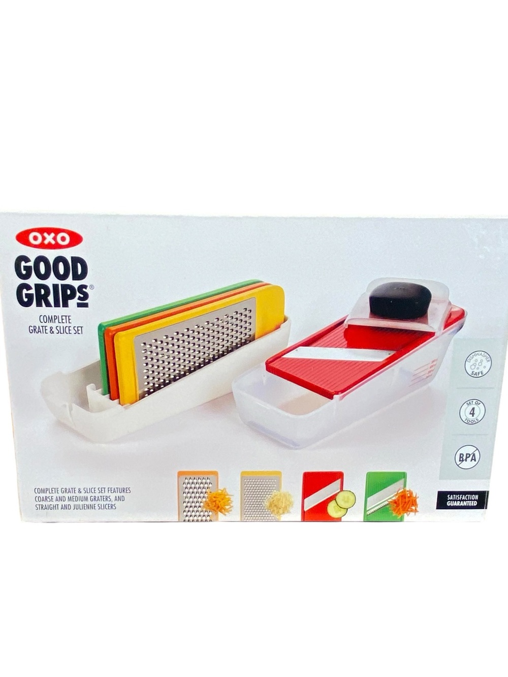 OXO SoftWorks Complete Grate & Slice Set Food Prep Non Slip NWOT Safe for Use